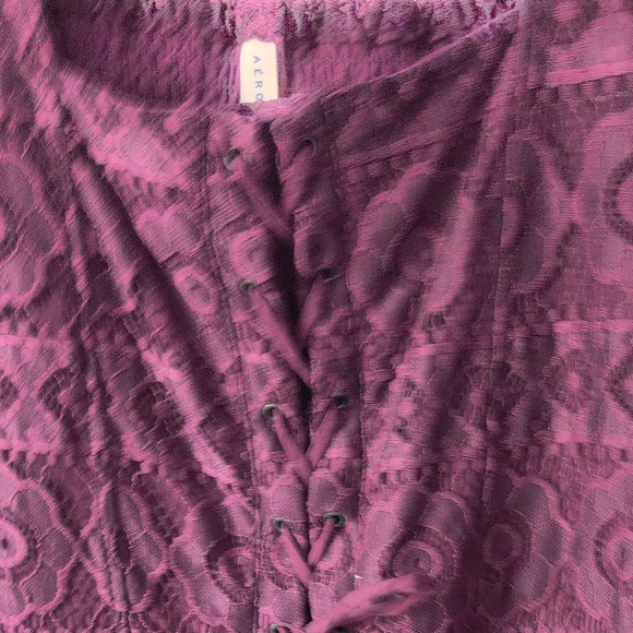 Purple Boho/Faux Corset Dress - Picture 6 of 6